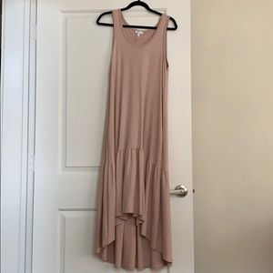 Leith Pink Maxi Dress with High Low Detail